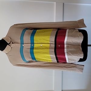 Equipment  Striped Silk Blouse